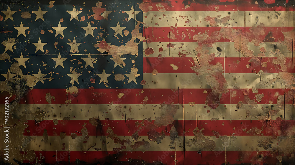Naklejka premium American flag background