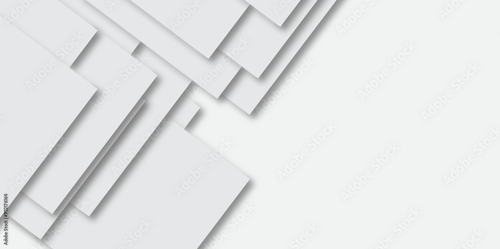 Abstract grey line with square shape geometry vector background with ...