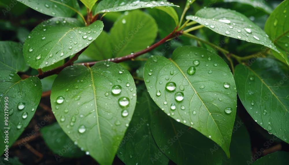 environment, Dew Drops on Leaves - A Close-Up Nature Shot environment, Dew Drops on Leaves - A Close-Up Nature Shot