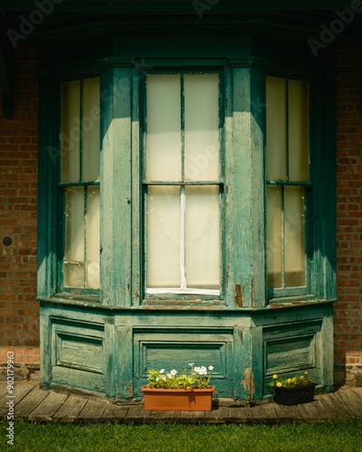 Historic railway station at Lions Park in Niskayuna, New York photo