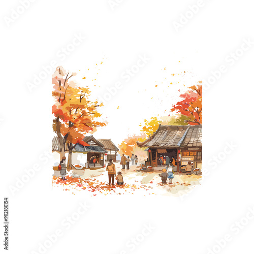ai generated autumn vector illustration