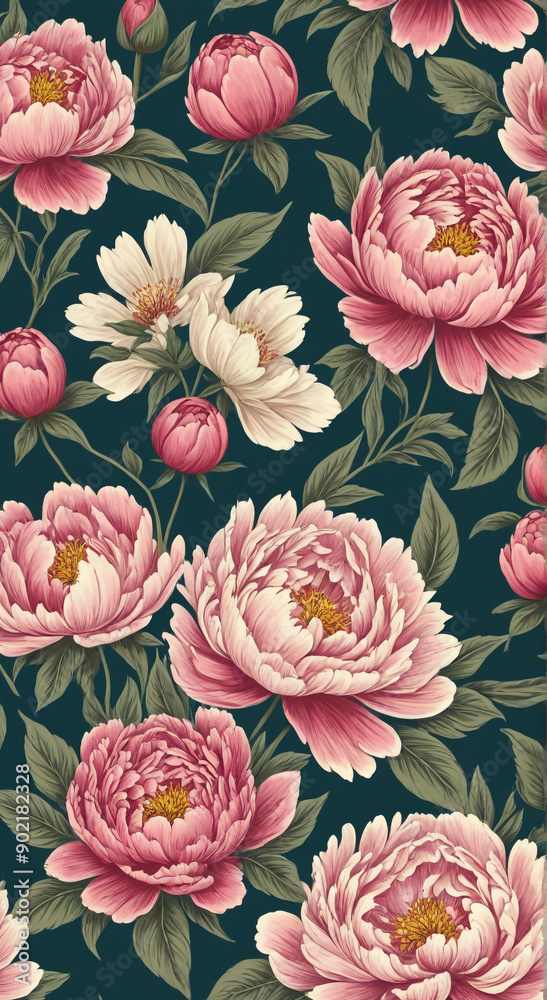 seamless background with roses seamless background with roses