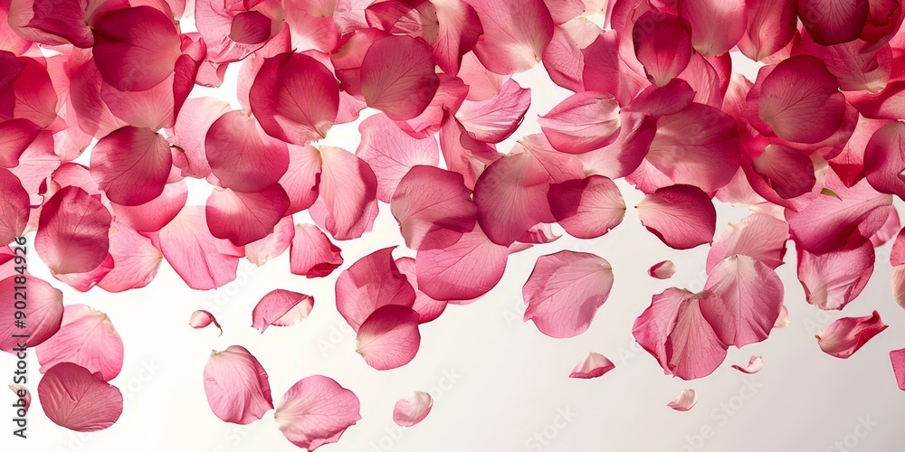 Pink Petals Drifting in the Air Pink Petals Drifting in the Air