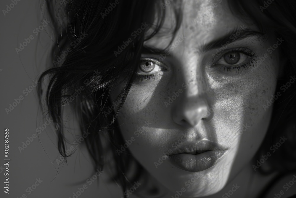Gazing Eyes of Woman in Soft Light Gazing Eyes of Woman in Soft Light