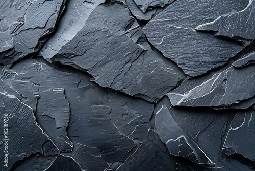Black dark textured rock surface, natural patterns background.