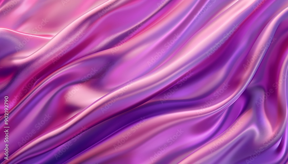 Obraz premium purple satin wave background vector