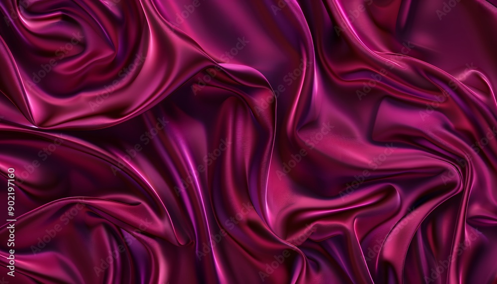 Fototapeta premium purple satin wave background vector