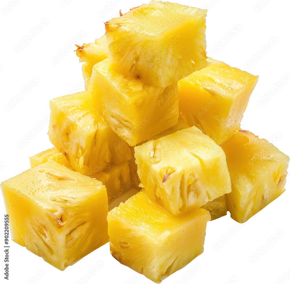 Fresh pineapple cubes Fresh pineapple cubes