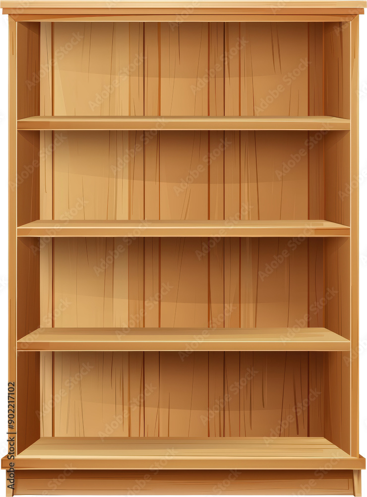 Empty wooden shelf Empty wooden shelf