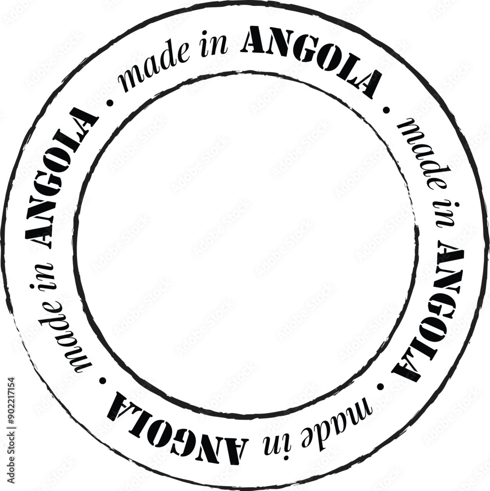 Made in Angola stamp Made in Angola stamp