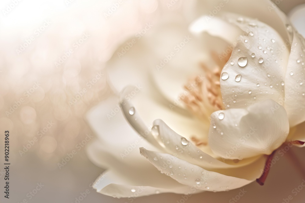 white rose with water drops made by midjourney white rose with water drops made by midjourney