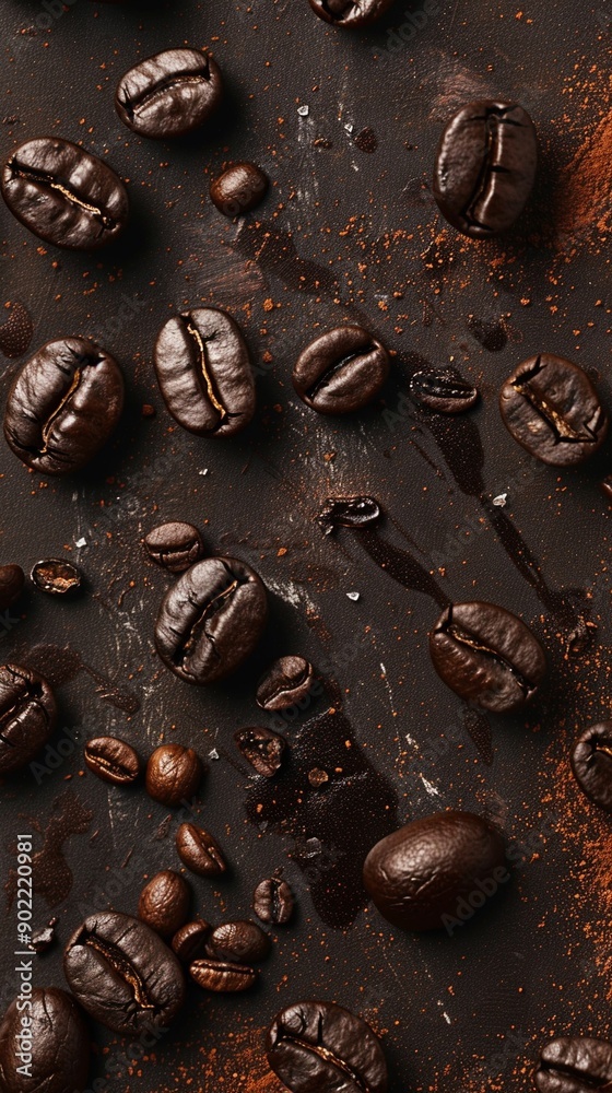 Close-Up of Roasted Coffee Beans Close-Up of Roasted Coffee Beans