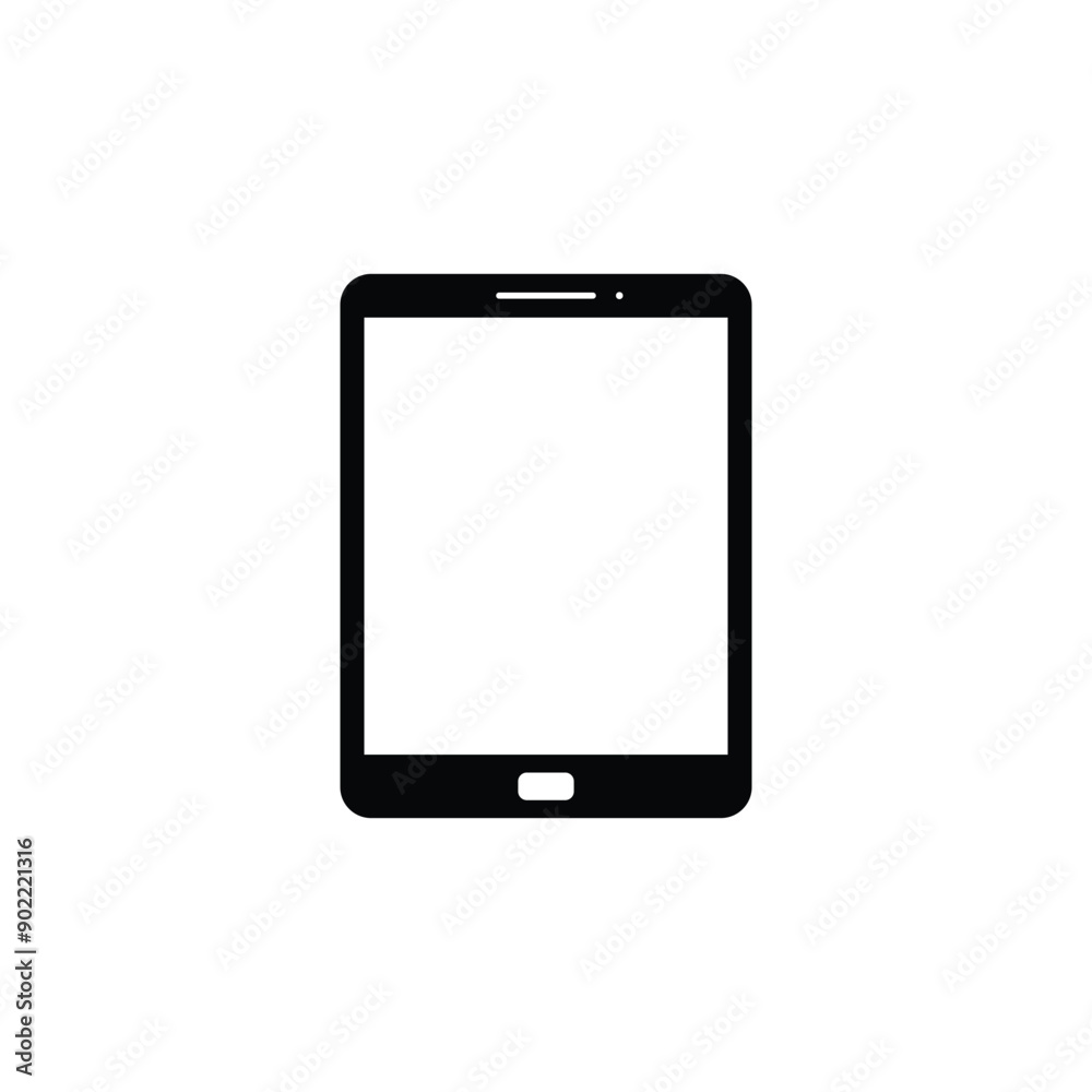 Tablet device icon design template. Tablet vector illustration Tablet device icon design template. Tablet vector illustration