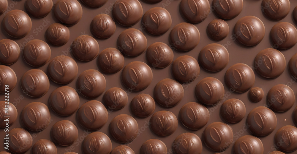 Fototapeta premium close up of chocolate candy