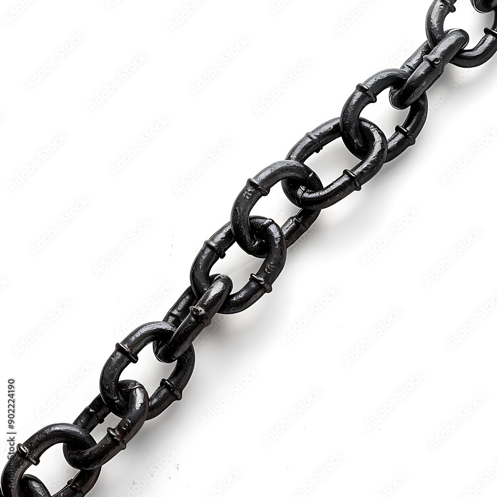 Fototapeta premium Chain isolated on white background.