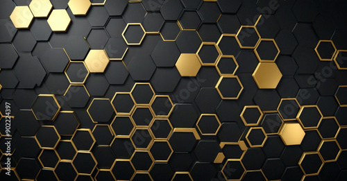 background with hexagons
