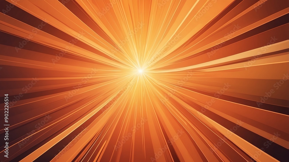 Obraz premium orange prism rays abstract background copy space backdrop art