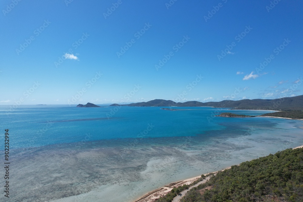 Fototapeta premium Aerial photo of Cape Gloucester Queensland Australia