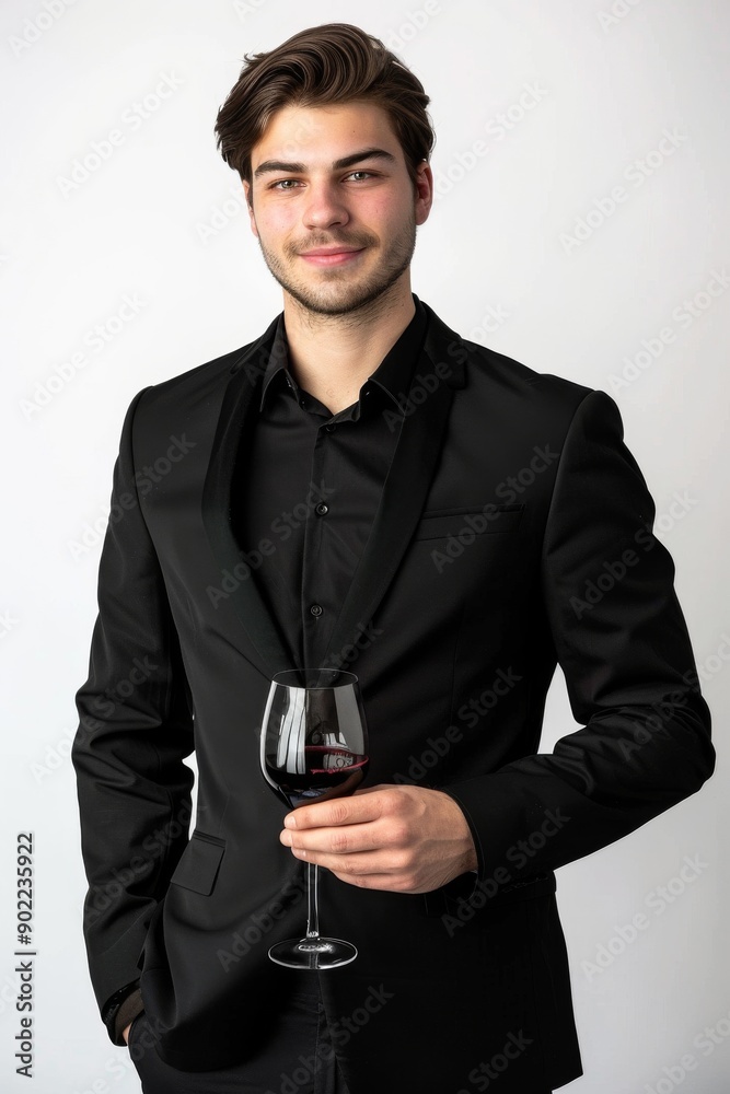 American DJ model Male smiling looking at the camera, isolated on white background American DJ model Male smiling looking at the camera, isolated on white background