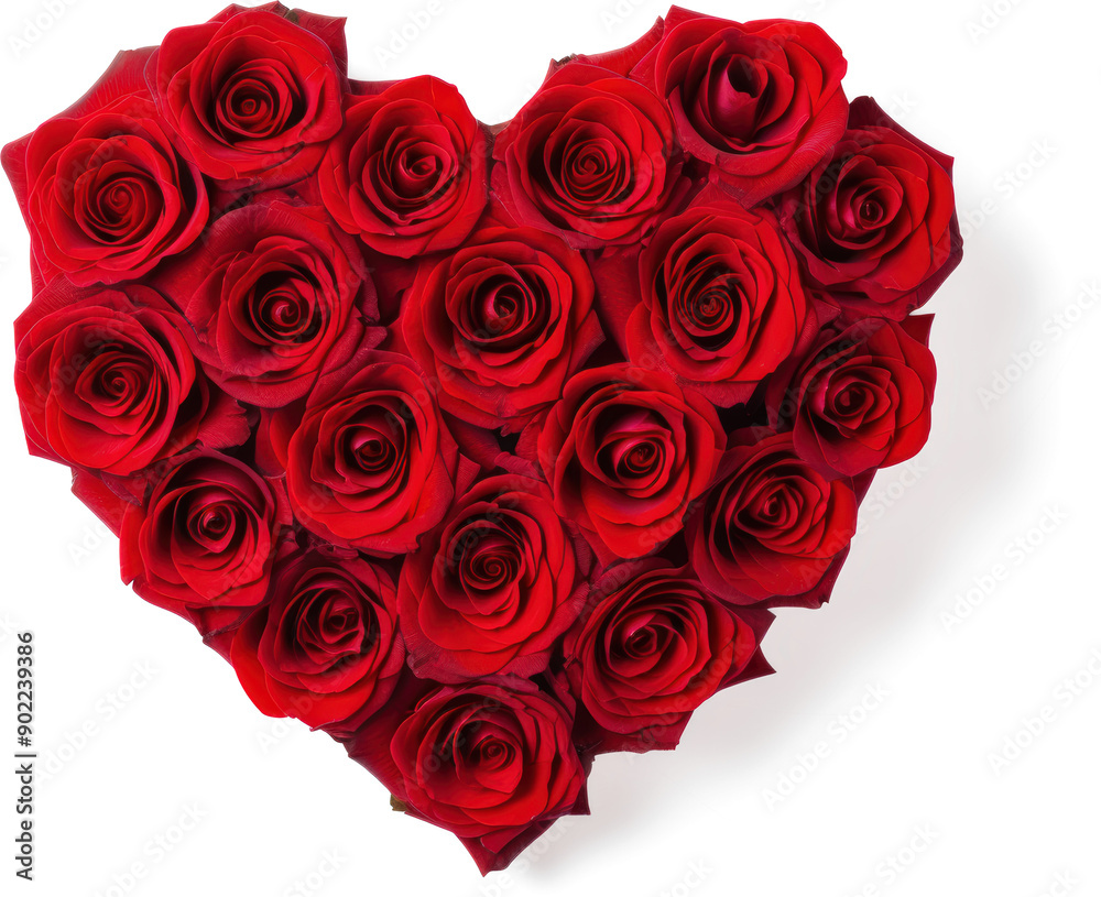 Red roses in heart Red roses in heart