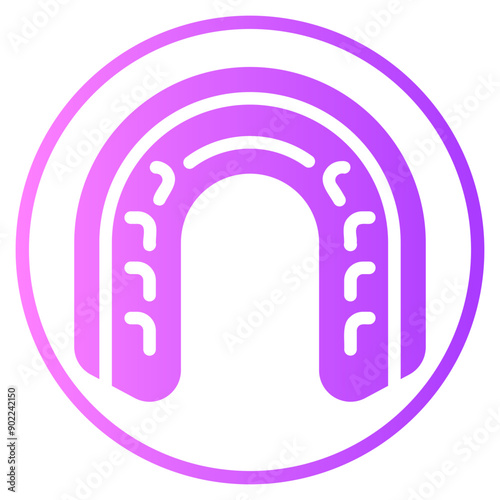 mouth guard gradient icon