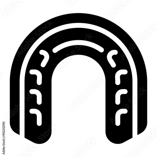mouth guard glyph icon