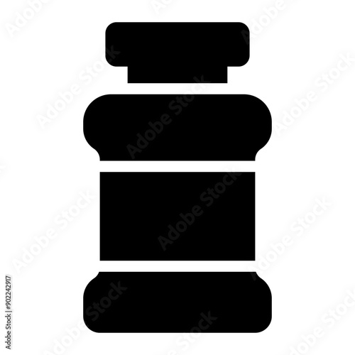 mouthwash glyph icon
