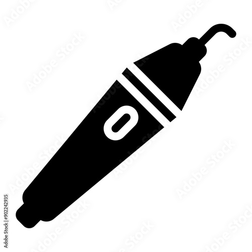 periodontal scaler glyph icon