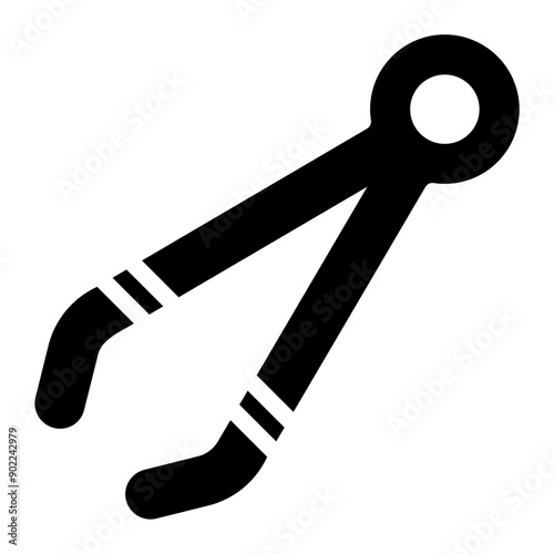 tweezers glyph icon
