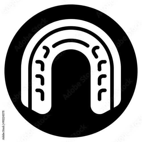 mouth guard glyph icon