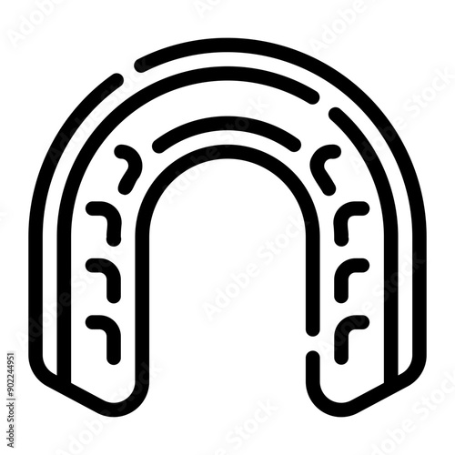 mouth guard line icon