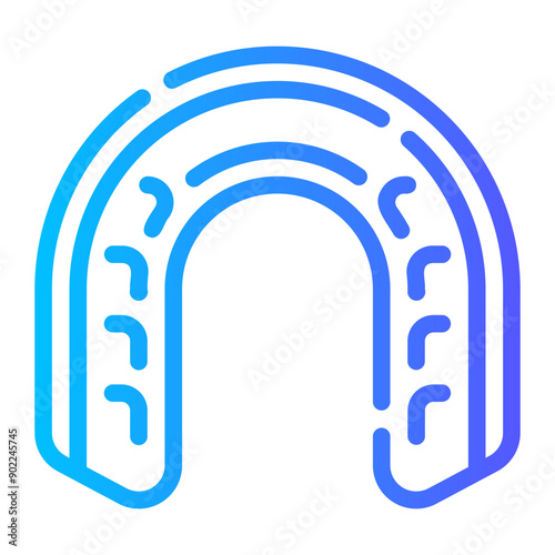 mouth guard gradient icon