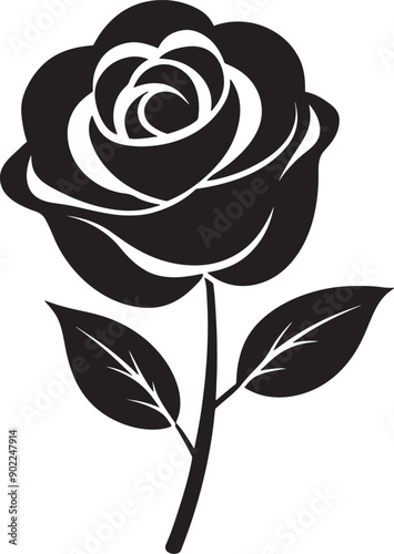 High-Quality Rose Silhouette Clipart, Vectors, and Black Silhouettes