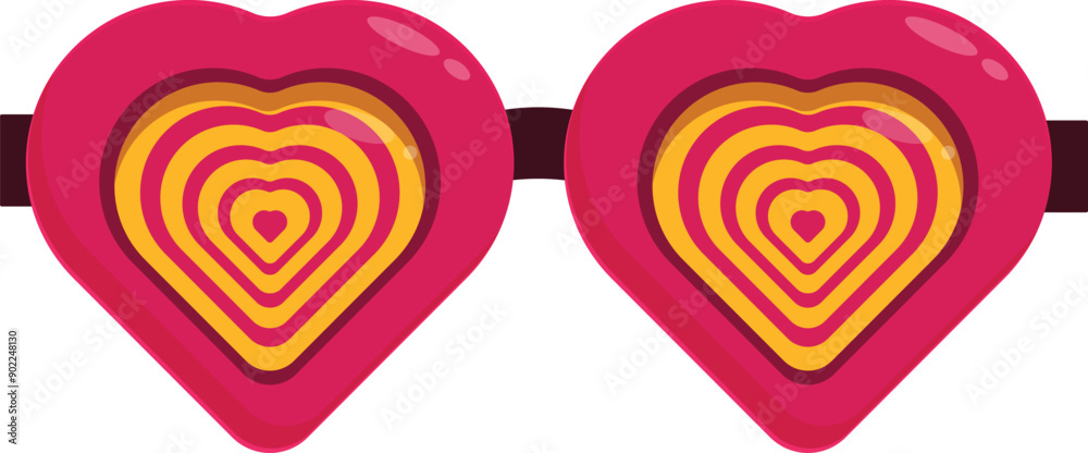 Funny heart shaped glasses expressing love and romance, perfect for valentine's day, weddings, or any romantic occasion Funny heart shaped glasses expressing love and romance, perfect for valentine's day, weddings, or any romantic occasion