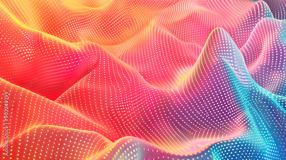 Wonderful Glowing particles background