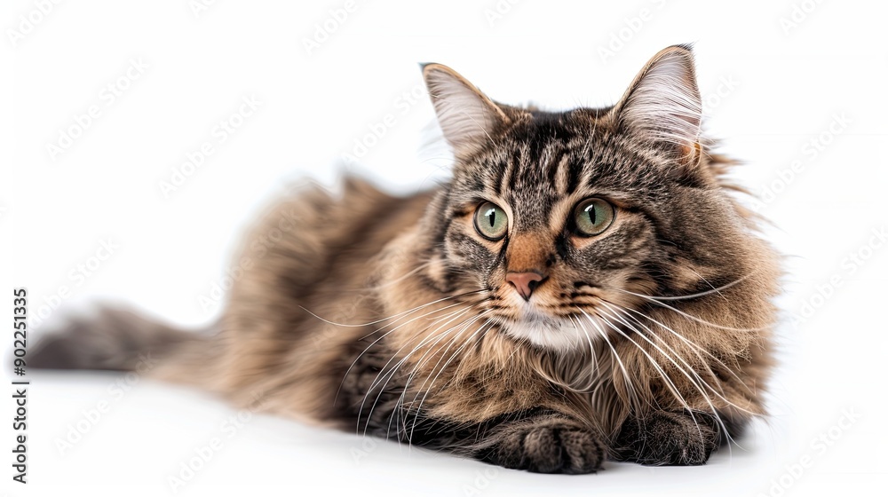Fototapeta premium Cat isolated on white background