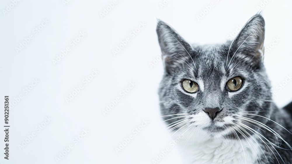 Obraz premium Cat isolated on white background
