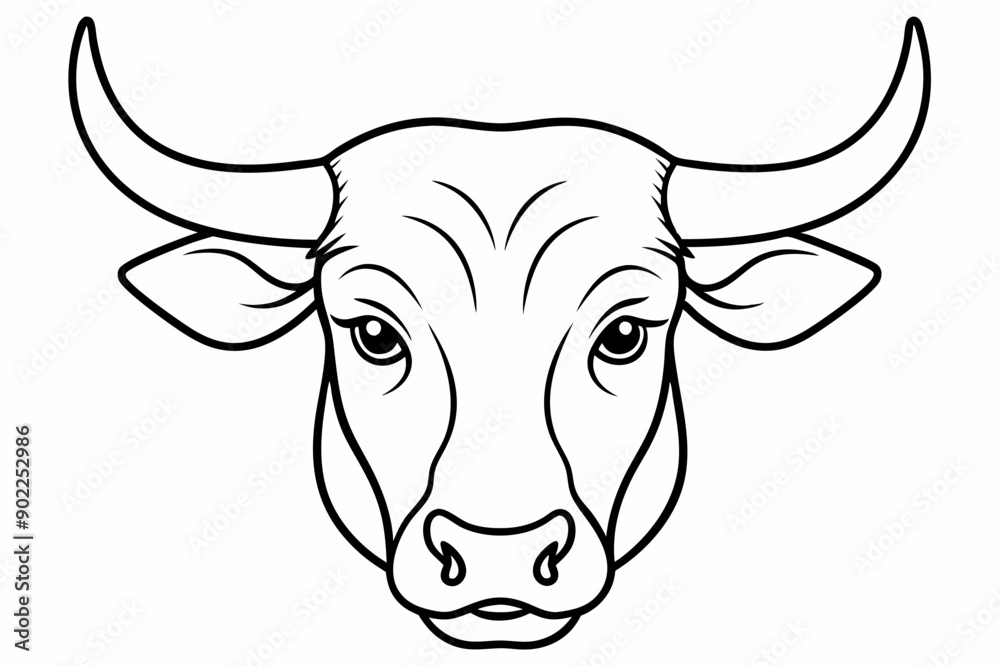 Bull head line art, Cow Head Line Art Vector
Bull head line art, Cow Head Line Art Vector