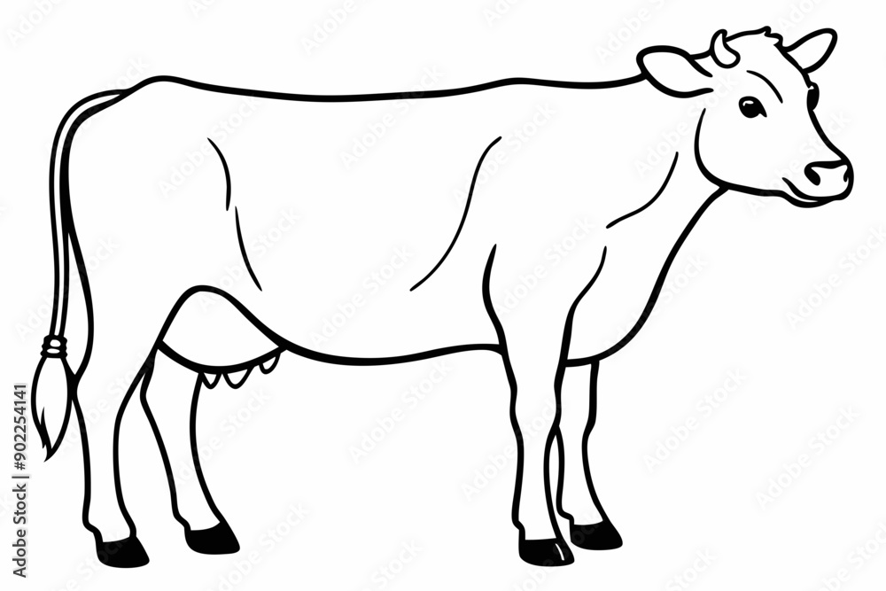 cow line art vector illustration
cow line art vector illustration