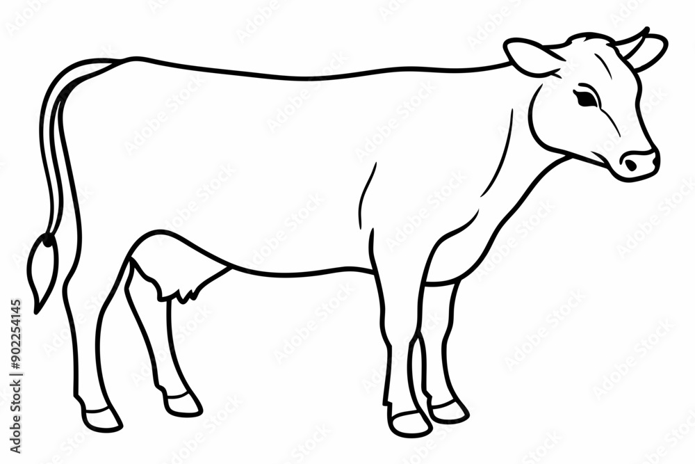 cow line art vector illustration
cow line art vector illustration