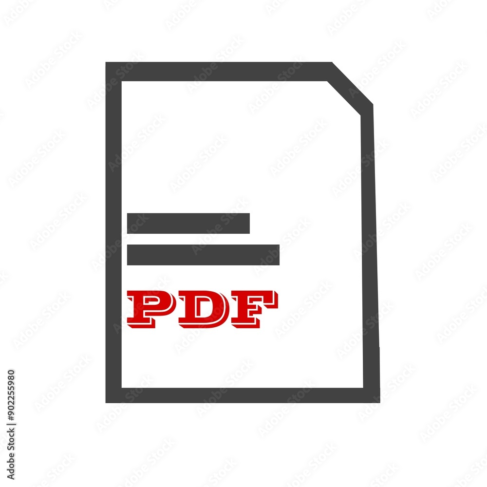 pdf vector icon, . PDF symbol Flat vector sign isolated on white background. Simple vector illustration for graphic and web design. pdf vector icon, . PDF symbol Flat vector sign isolated on white background. Simple vector illustration for graphic and web design.