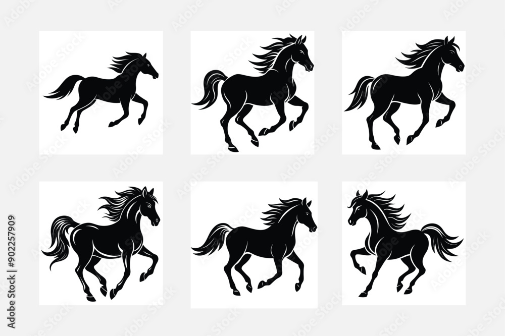 Beautiful Horse Silhouette Designs for White Background
Beautiful Horse Silhouette Designs for White Background