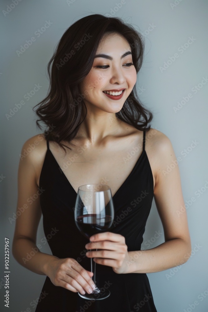 photo of beautiful Japanese model smiling looking at the camera, isolated on white, clean white background photo of beautiful Japanese model smiling looking at the camera, isolated on white, clean white background