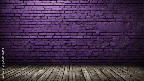 purple brick wall with grungy texture for background