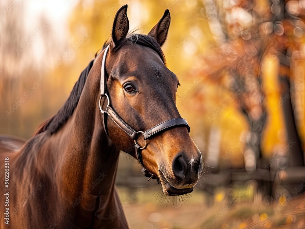 Fototapeta premium horse isolated on cute background