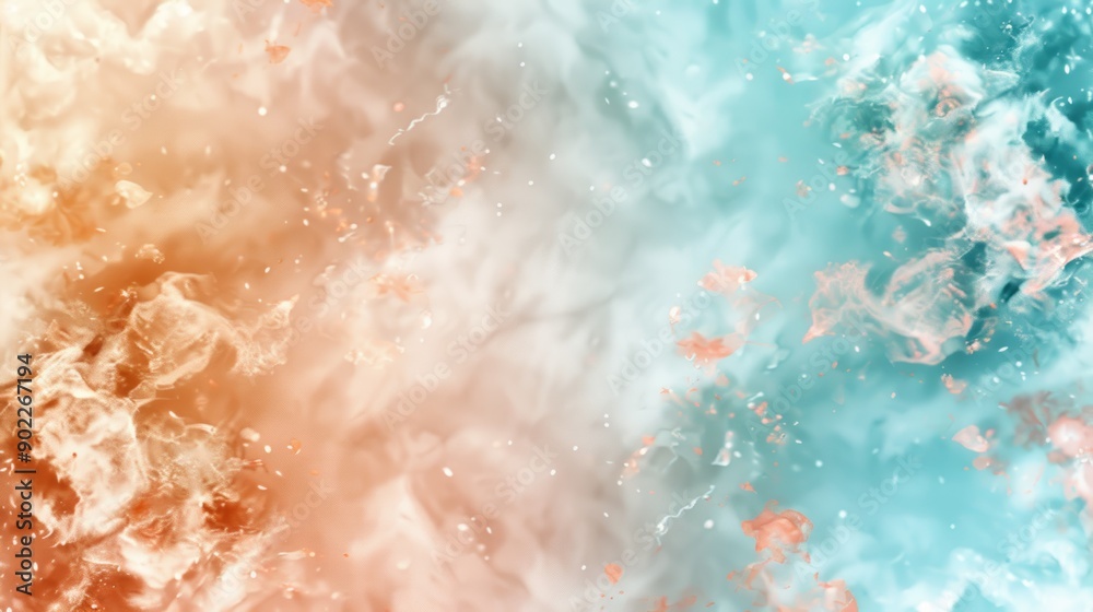 Obraz premium Abstract Blue and Orange Fluid Background