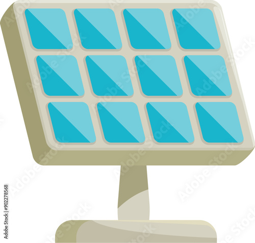 Solar panel is converting sunlight into electricity, providing clean and sustainable power