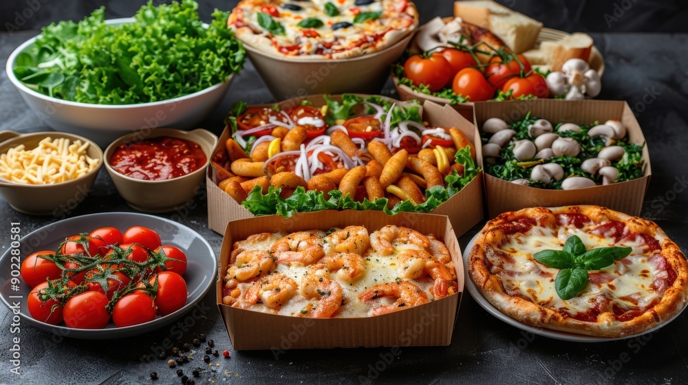 Fototapeta premium Top strategies for successful take away and food delivery businesses
