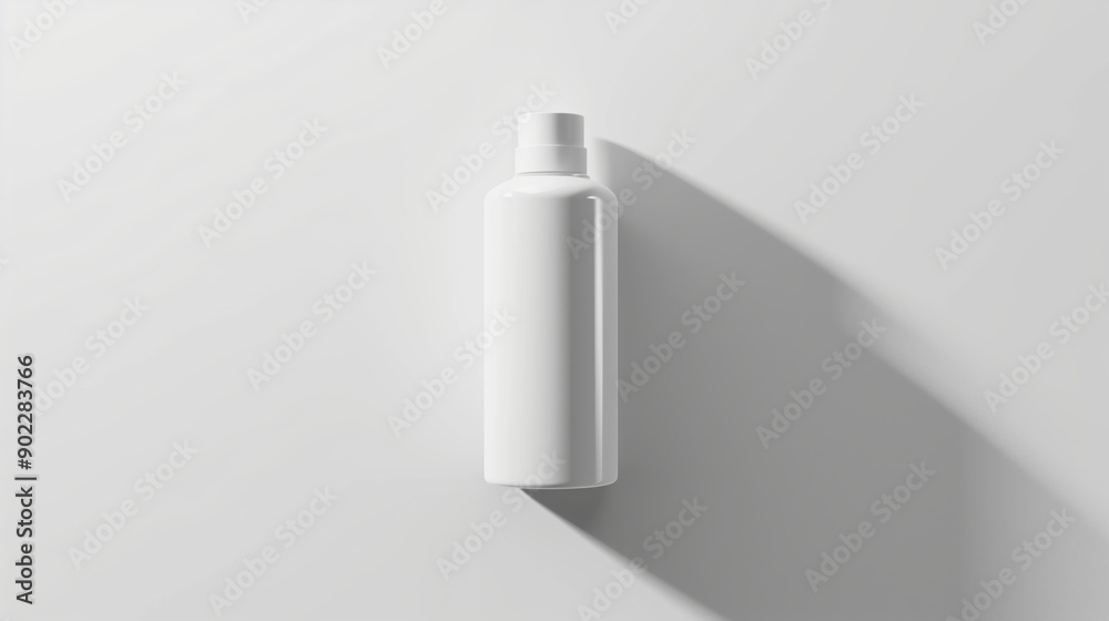 60ml White Plastic Bottle for Liquid Mockup 60ml White Plastic Bottle for Liquid Mockup