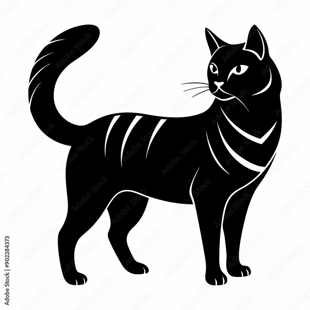 American Bobtail Black silhouette American Bobtail Black silhouette